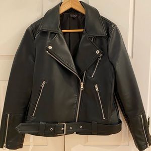 Faux leather jacket